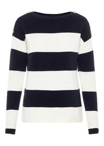 V&eacute;ro Moda VERO MODA, Damen Pullover, Nachtblau / Wei&szlig;