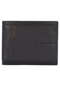 Samsonite, Herren Zenith SLG Geldbörse Leder 11 cm, Dunkelbraun / Dunkelorange