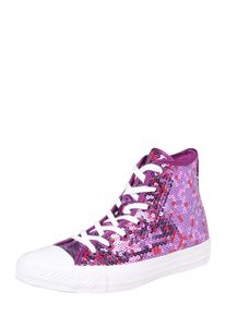Converse, Damen Sneaker 'All Star' in Pailettenoptik, Lila / Weiß