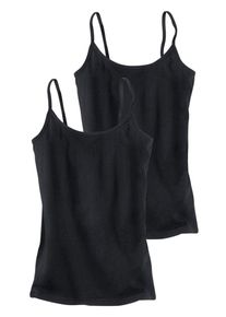 H.I.S. H.I.S, Damen Spaghettitops (2 Stck.), Schwarz