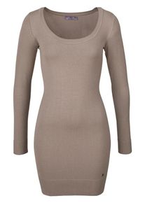 AJC, Damen Strickkleid, Camel / Dunkelbeige