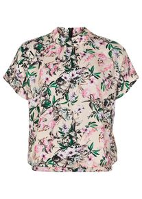 IN FRONT, Damen Bluse SALLY, Grasgr&uuml;n / Pink / Schwarz / Perlwei&szlig;