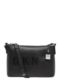 DKNY, Damen Tasche 'COMMUTER-SM TZ CBODY-SOLID', Schwarz / Silber
