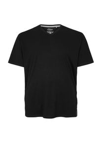 s.Oliver RED LABEL, Herren Basicshirt, Schwarz