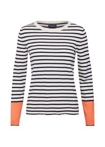 Marc O'Polo Marc O'Polo, Damen Strickpullover, Dunkelorange / Schwarz / Wei&szlig;