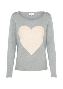 Only, Damen Pullover 'NEW DANIELLA', Creme / Hellgrau