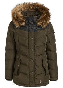 Khujo, Damen Jacke 'WINSEN3', Khaki / Schwarz
