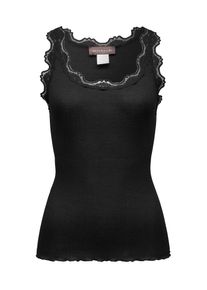 rosemunde, Damen Fein geripptes Top, Schwarz