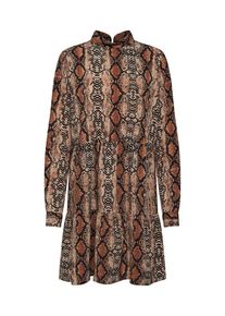 Noisy may, Damen Kleid 'NMSNAKE', Braun / Schwarz