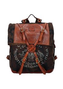 Campomaggi, Damen Rucksack, Braun / Rostbraun / Schwarz