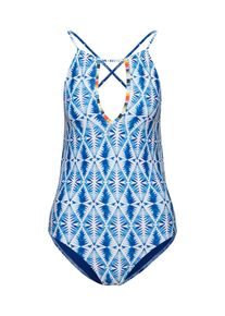Rip Curl, Damen Badeanzug 'BEACH BAZAAR', Hellblau / Weiß