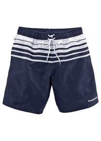 Kangaroos, Herren Badeshorts, Nachtblau / Weiß