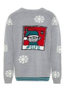 name it, Pullover, Graumeliert / Tanne / Rotmeliert / Wei&szlig;