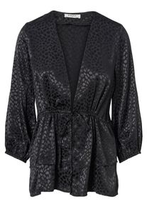 Pieces, Damen Bluse, Schwarz