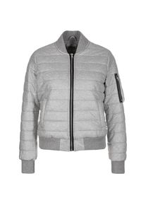 Converse, Damen Bomber Jacke 'Coated Jersey MA-1', Grau