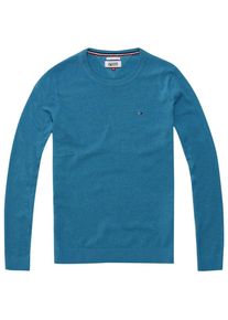 Tommy Jeans, Herren Pullover 'THDM BASIC CN SWEATER L/S 11', Blau