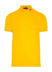 J. Lindeberg J.Lindeberg, Herren Shirt 'Tour Tech', Hellorange / Schwarz