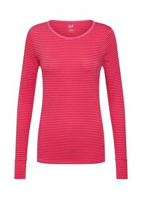 GAP, Damen Pullover 'LS FTR CREW STR', Pink / Magenta
