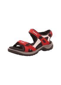 Ecco, Damen Sandalen, Beige / Rot / Schwarz