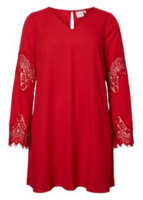 JUNAROSE, Damen Kleid aus Webstoff, Rot