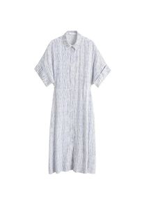 Mango, Damen Kleid 'Lara', Blau / Weiß