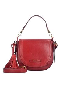 The Bridge, Damen Pearldistrict Handtasche Leder 20 cm, Rot