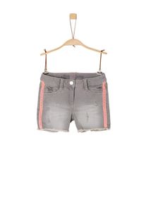 s.Oliver Junior, M&auml;dchen Denim-Shorts, Rauchgrau / Rosa