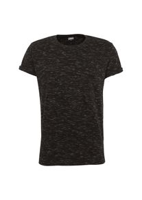 Urban Classics, Herren Space Dye Turnup Tee, Schwarz / Wei&szlig;