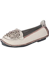 Laura Vita, Damen Ballerinas 'Viviane', Braun / Naturwei&szlig;