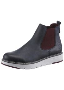 Marco Tozzi, Damen Chelseaboots, Navy / Burgunder