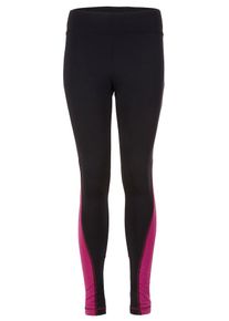 KAMAH, Damen Active Leggings 'roxy', Fuchsia / Schwarz / Weiß