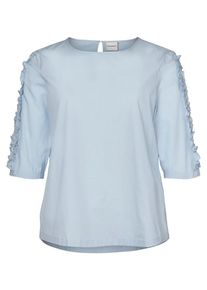 JUNAROSE, Damen Bluse, Rauchblau
