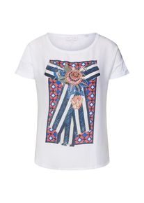 Rich & Royal Rich & Royal, Damen T-Shirt, Blau / Merlot / Weiß