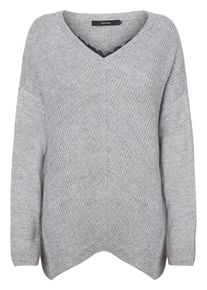 V&eacute;ro Moda VERO MODA, Damen Spitzen Strickpullover, Grau