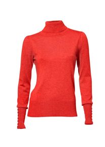 Heine, Damen Rollkragenpullover, Koralle