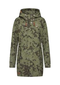 Ragwear, Damen Mantel 'TAWNY CAMO', Oliv / Weiß