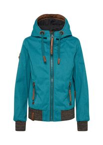 Naketano, Damen Jacke 'Not made for defeat', Türkis / Braunmeliert