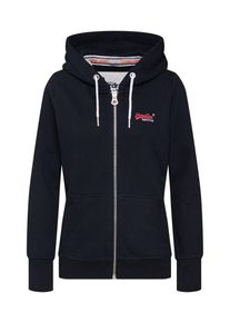 Superdry, Damen Sweatjacke 'ORANGE LABEL ZIPHOOD', Nachtblau
