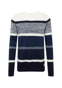Jack & Jones JACK & JONES, Herren Pullover, Dunkelblau / Wei&szlig;