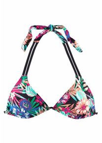 Kangaroos, Damen Triangel-Top 'Bali', Blau / T&uuml;rkis / Apricot / Dunkelpink / Schwarz