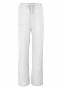 Heine, Damen Palazzohose mit elastischem Bund, Weiß