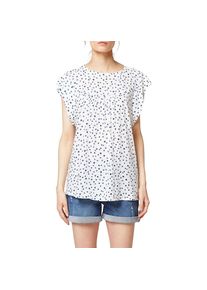 Esprit, Damen Bluse, Blau / Wei&szlig;