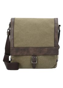 Camel Active, Herren Umhängetasche 'Seoul', Dunkelbraun / Khaki