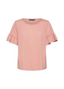 Only, Damen Shirt 'onyISA S/S FRILL TOP JRS', Ros&eacute;