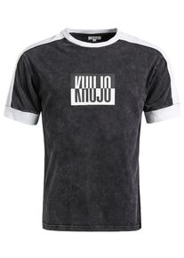 Khujo, Herren T-Shirt 'MERLIN', Schwarz