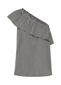 Tom Tailor, Damen Bluse, Schwarz / Wei&szlig;