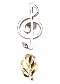 J. JAYZ, Damen Pins, Gold / Silber