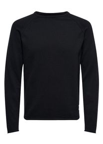 Only & Sons Only & Sons, Herren Strickpullover, Schwarz