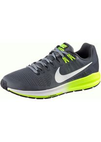 Nike, Herren 'AIR ZOOM STRUCTURE 21' Laufschuhe, Dunkelgrau / Neongrün