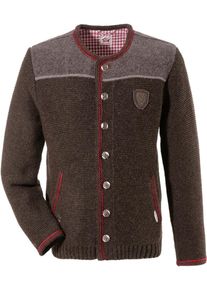 Spieth & Wensky SPIETH & WENSKY, Herren Trachtenstrickjacke, Braun